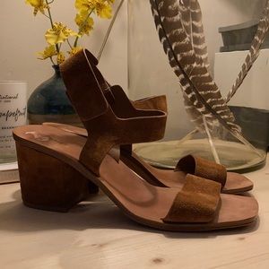 Via Spiga leather and suede heels